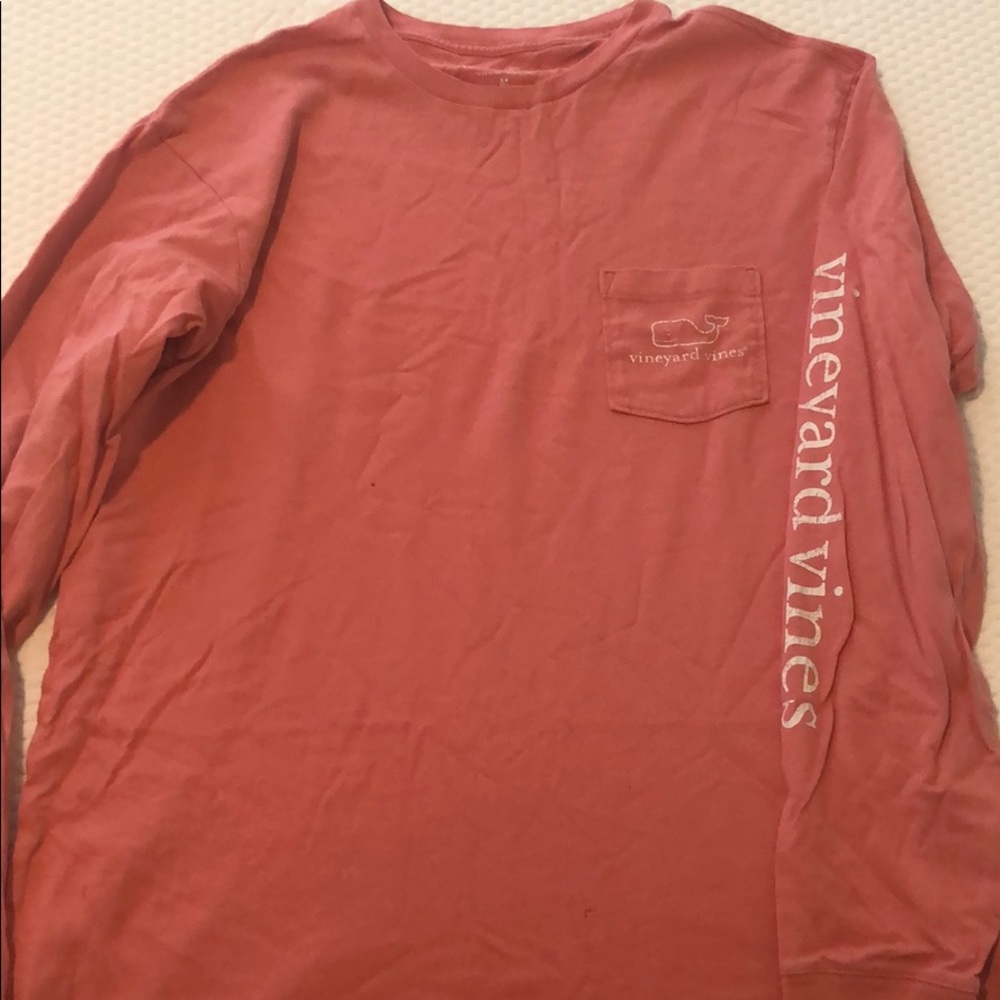 Vineyard vines coral long sleeve t shirt